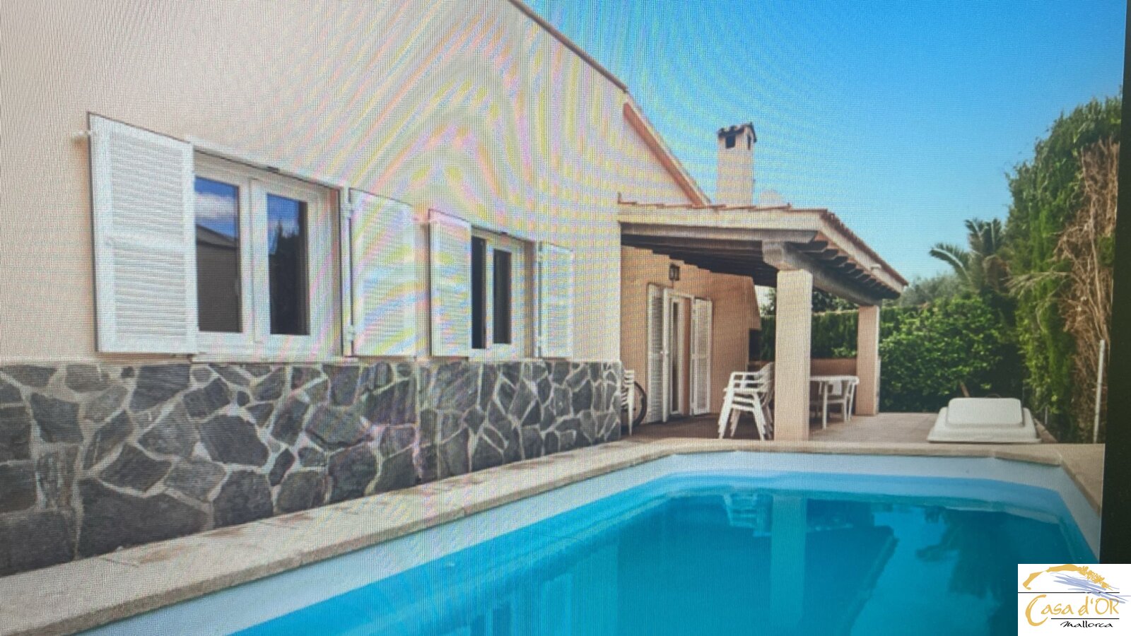 Charmantes Chalet mit Pool, Garten und Dachterrasse in ruhiger Lage von Sa Coma 