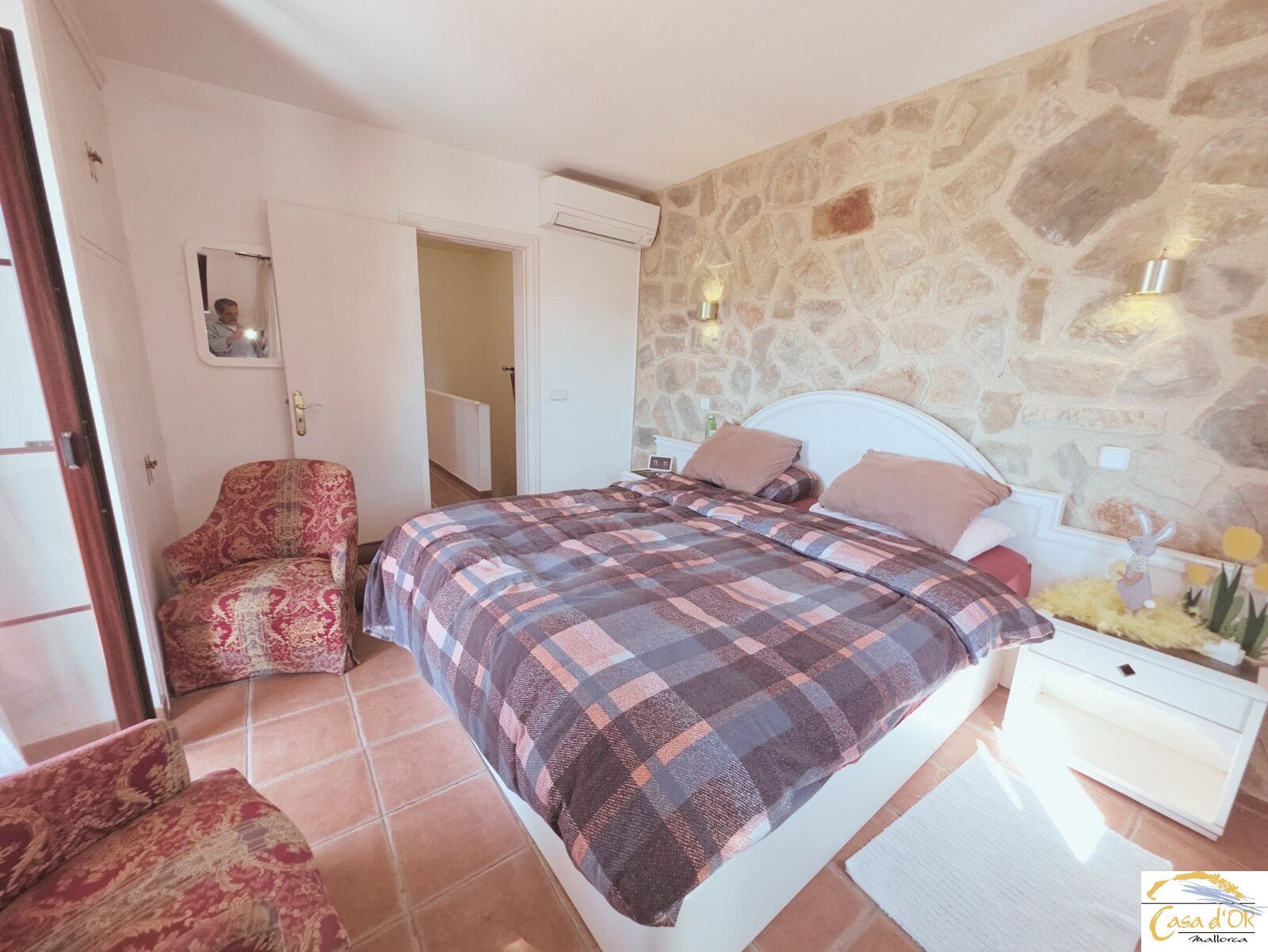 Schlafzimmer mit Meerblick-Balkon