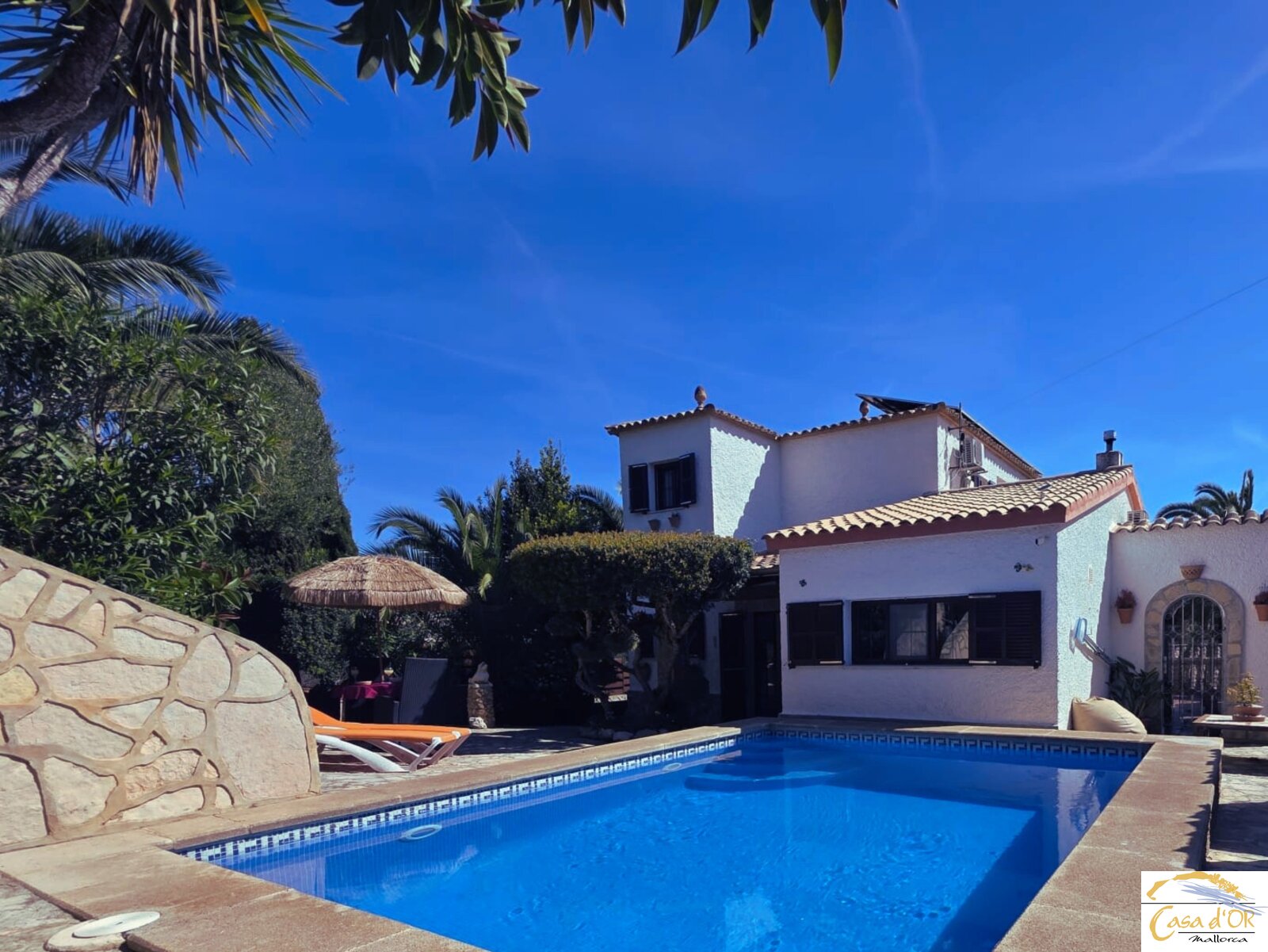 Porto Cristo - Cala Romantica: Mediterranean dream house with sea views, pool and direct beach access in Cala Romantica 