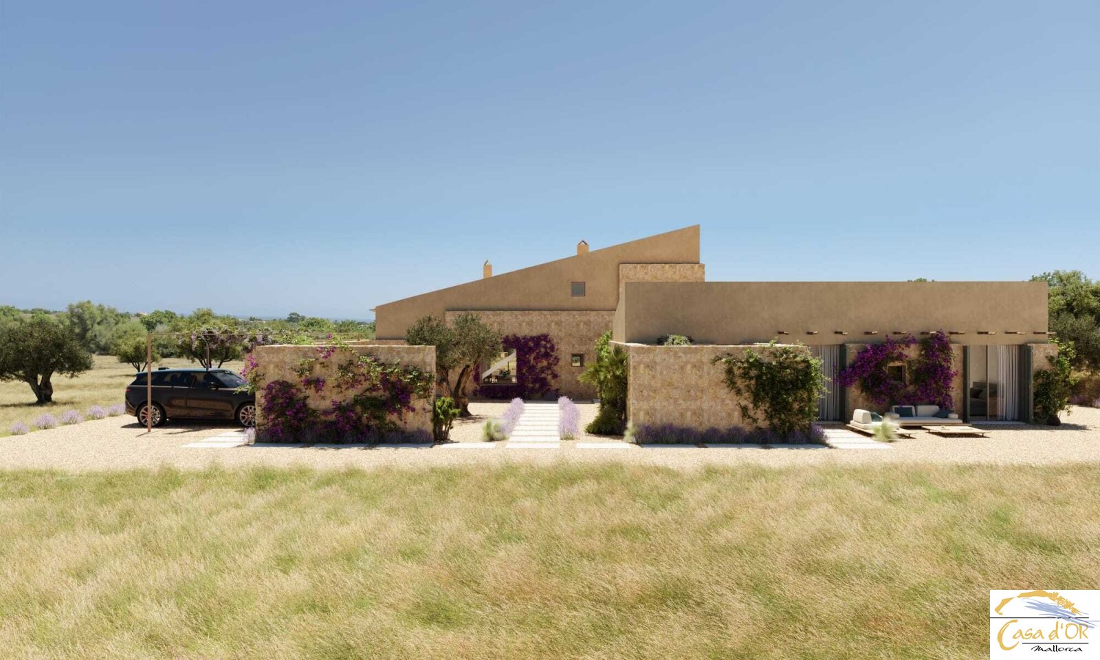 Porto Cristo: Preciosa parcela edificable con vistas panorámicas y un innovador proyecto de finca cerca de Porto Cristo 