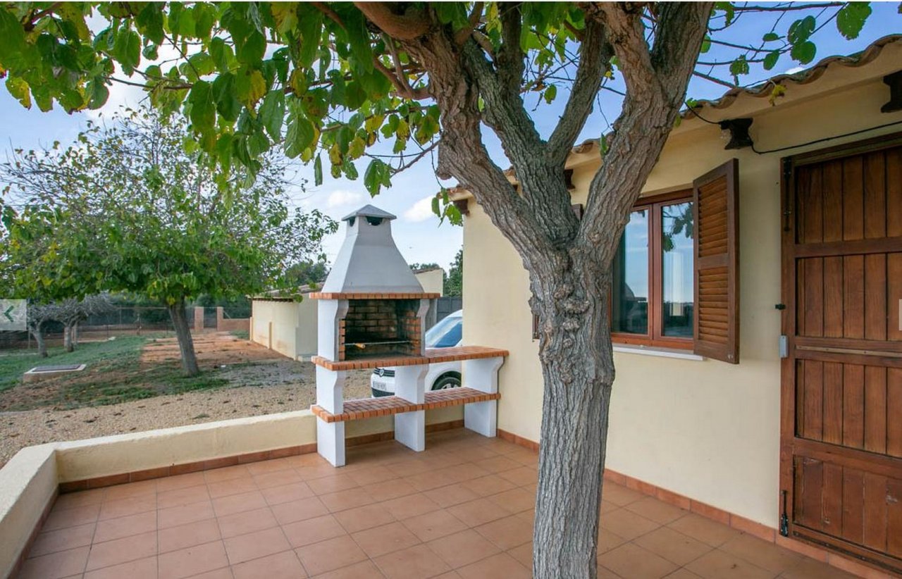 Terraza con barbacoa